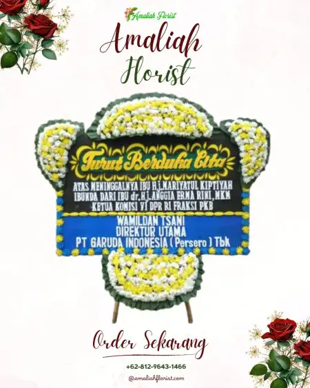 Papan Bunga Duka Poto Tano